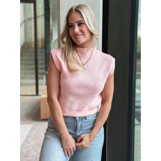 Pull sans manches Lydie - Rose