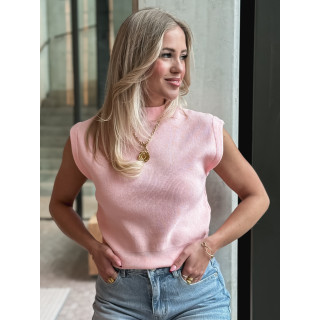 Blouse sans manches Lydie - Rose