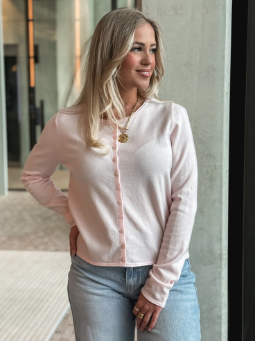 Gilet Florie - Rose poudré