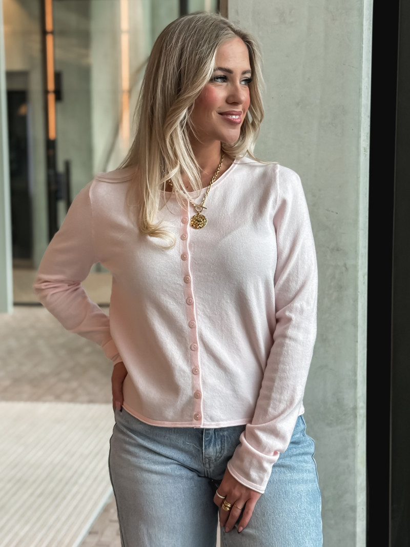 Gilet Florie - Rose poudré