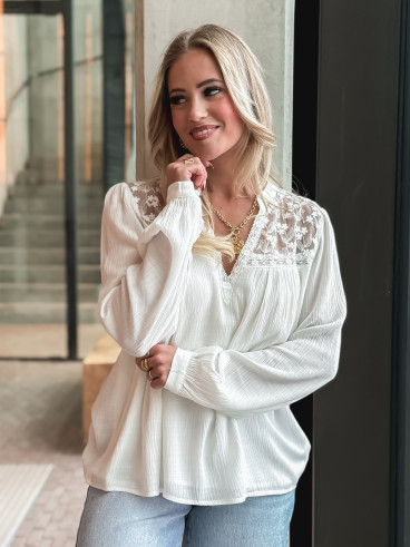 Blouse Enola - Blanc