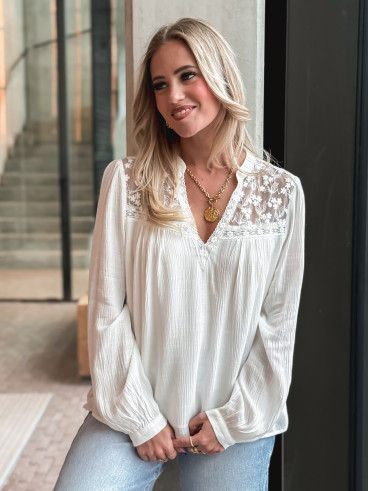 Blouse Enola - Blanc