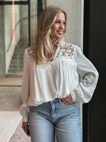 Blouse Enola - Blanc