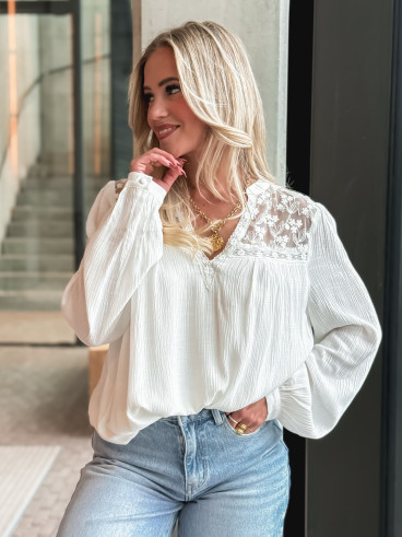 Blouse Enola - Blanc