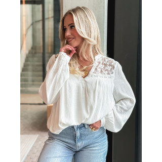 Blouse Enola - Blanc