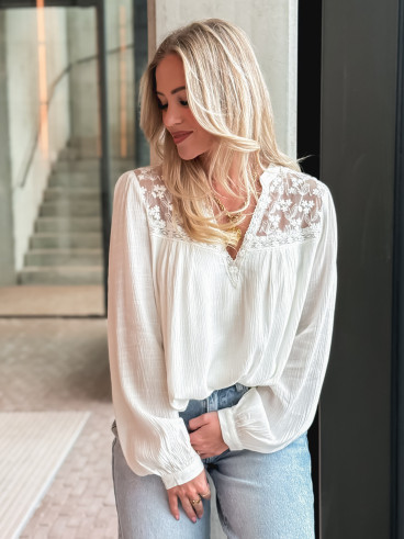 Blouse Enola - Blanc
