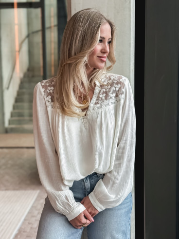 Blouse Enola - Blanc