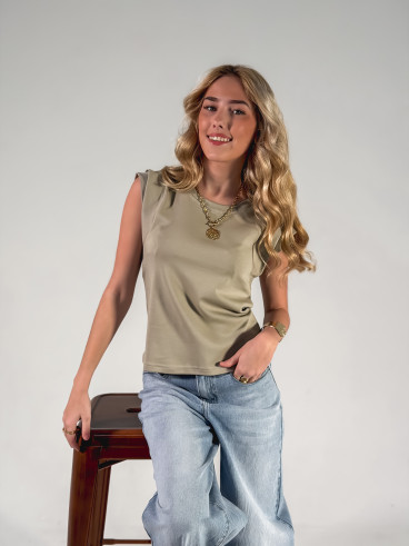 T-shirt Athènes - Kaki