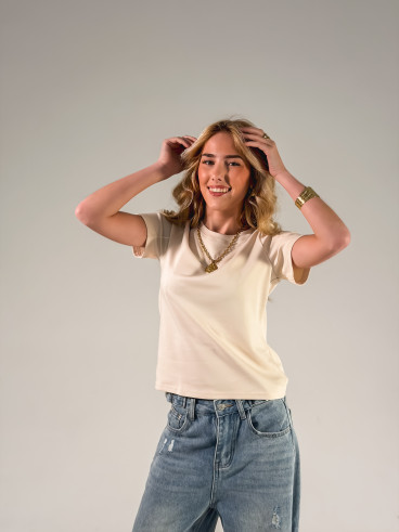 T-shirt Léontine - Beige