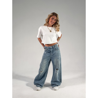 Crop T-shirt Clélia - Blanc