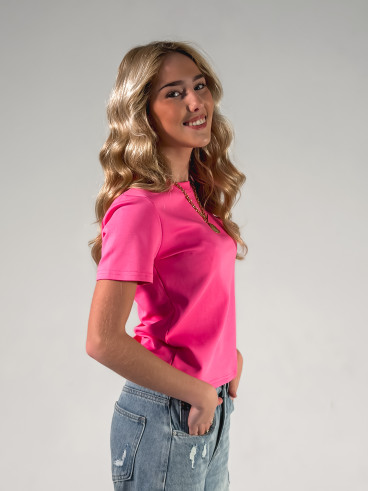 T-shirt Léontine - Fuchsia