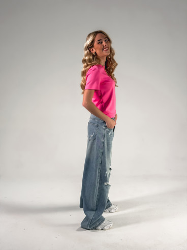 T-shirt Léontine - Fuschia