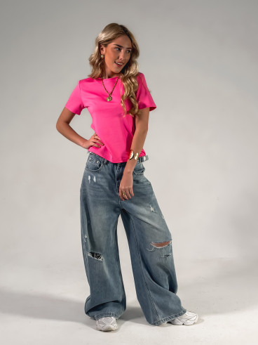 T-shirt Léontine - Fuschia