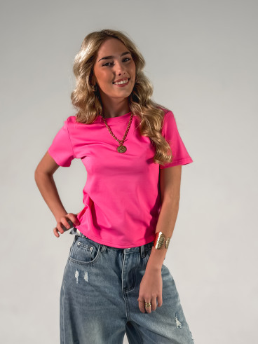 T-shirt Léontine - Fuschia