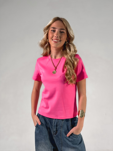 T-shirt Léontine - Fuschia