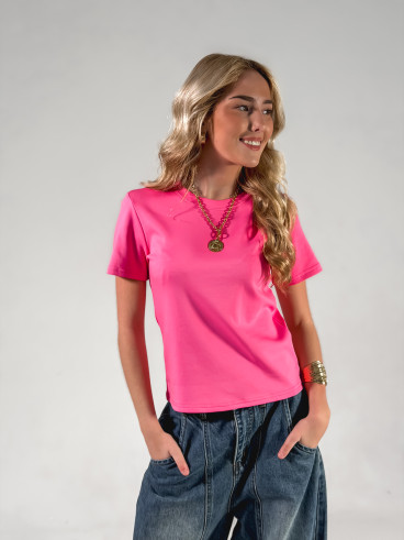 T-shirt Léontine - Fuschia