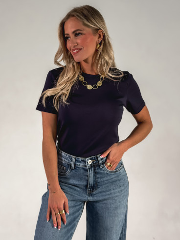 T-shirt Léontine - Bleu Marine