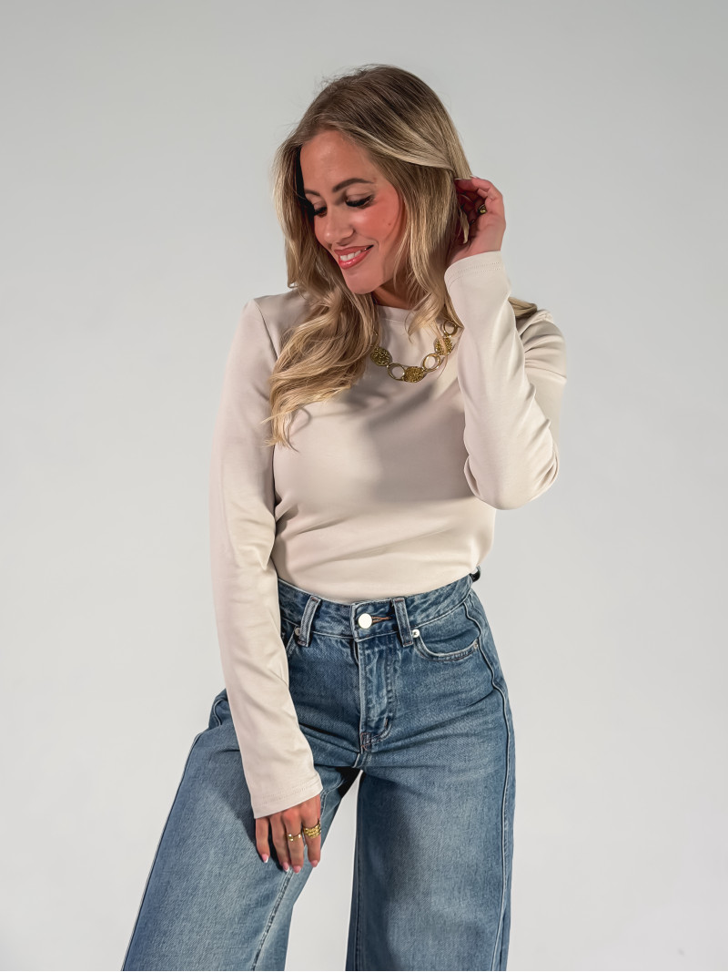 Blouse Celenya - Greige