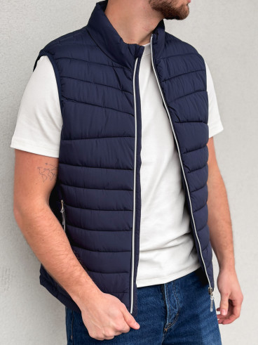 Doudoune sans manches Maximilien - Bleu marine