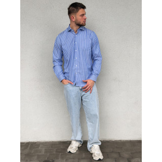 Chemise lignée Tino - Bleu