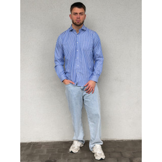 Chemise lignée Tino - Bleu