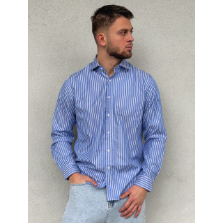 Chemise lignée Tino - Bleu