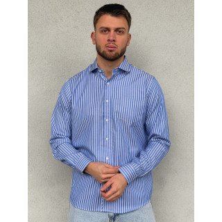 Chemise lignée Tino - Bleu