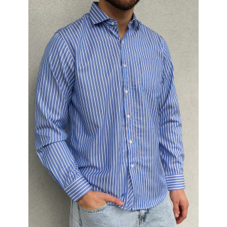 Chemise lignée Tino - Bleu