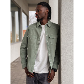 Veste en jeans Maxence - Vert sauge