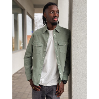 Veste en jeans Maxence - Vert sauge