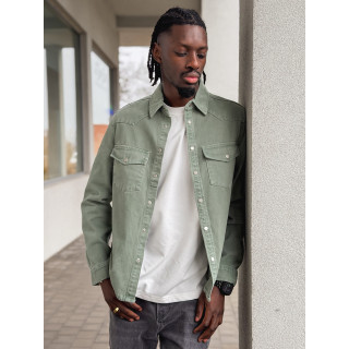 Veste en jeans Maxence - Vert sauge