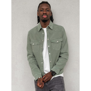 Veste en jeans Maxence - Vert sauge