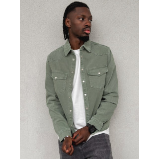 Veste en jeans Maxence - Vert sauge