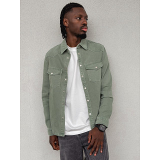 Veste en jeans Maxence - Vert sauge