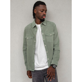 Veste en jeans Maxence - Vert sauge