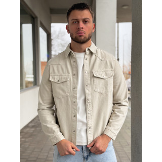 Veste en jeans Maxence - Beige