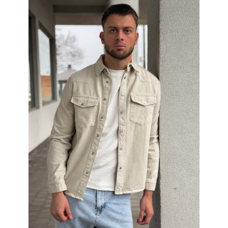 Veste en jeans Maxence - Beige