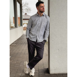 Chemise lignée Mario - Kaki