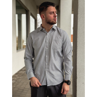 Chemise lignée Mario - Kaki