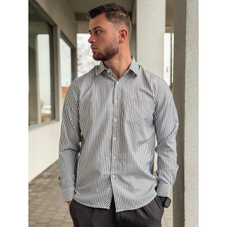 Chemise lignée Mario - Kaki