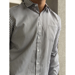 Chemise lignée Mario - Kaki