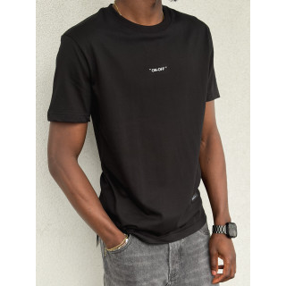 T-shirt "On-off" - Noir