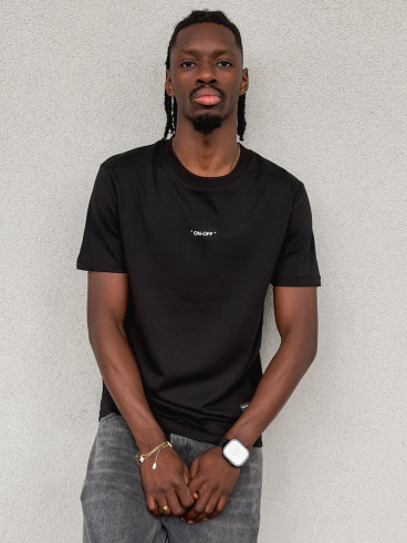T-shirt "On-off" - Noir