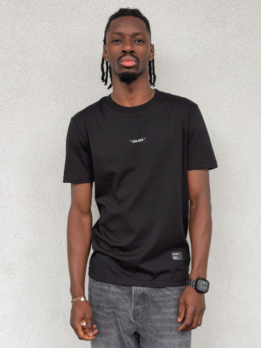 T-shirt "On-off" - Noir