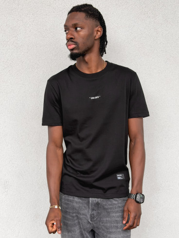 T-shirt "On-off" - Noir