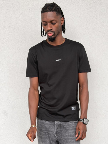 T-shirt "On-off" - Noir