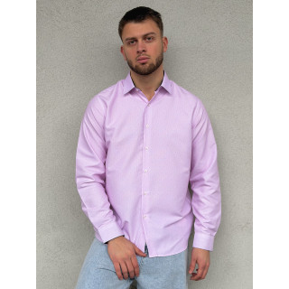 Chemise à motif Dorian - Rose