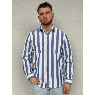 Chemise lignée Joachim - Bleu/Blanc