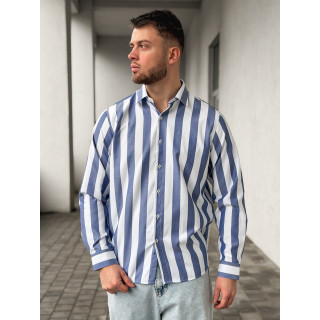 Chemise lignée Joachim - Bleu/Blanc