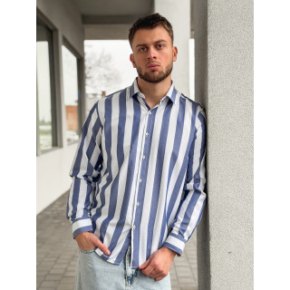 Chemise lignée Joachim - Bleu/Blanc